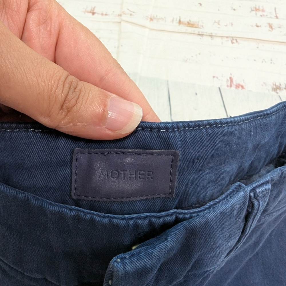 Mother The Shaker Prep Frey Pants With Silver Stripe - Picture 4 of 8